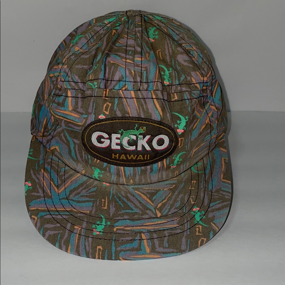 Vintage Gecko Hawaii Snapback Hat – 90s Style